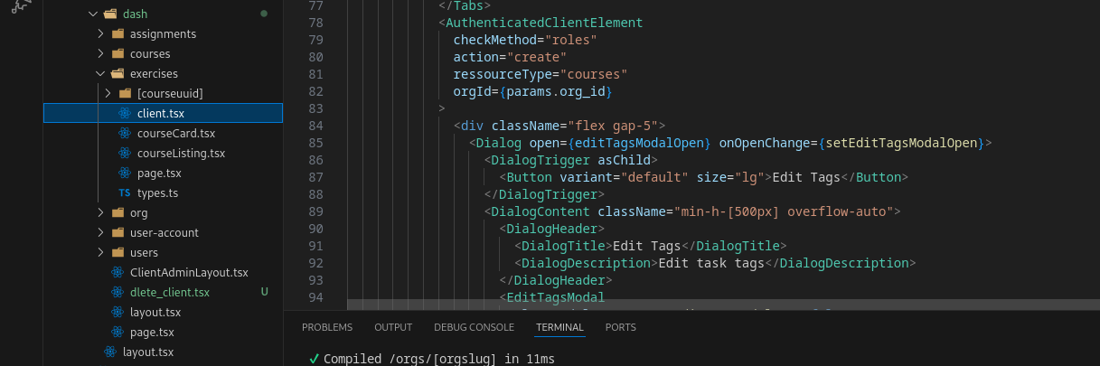 Exercise library file location